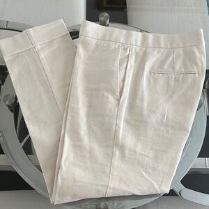Ann Taylor Linen / Cotton Blend Casual Ankle Pant